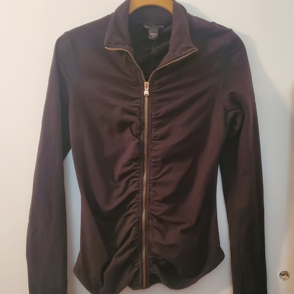 Victoria's Secret | Black Yoga Ruched Jacket